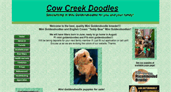 Desktop Screenshot of cowcreekdoodles.com